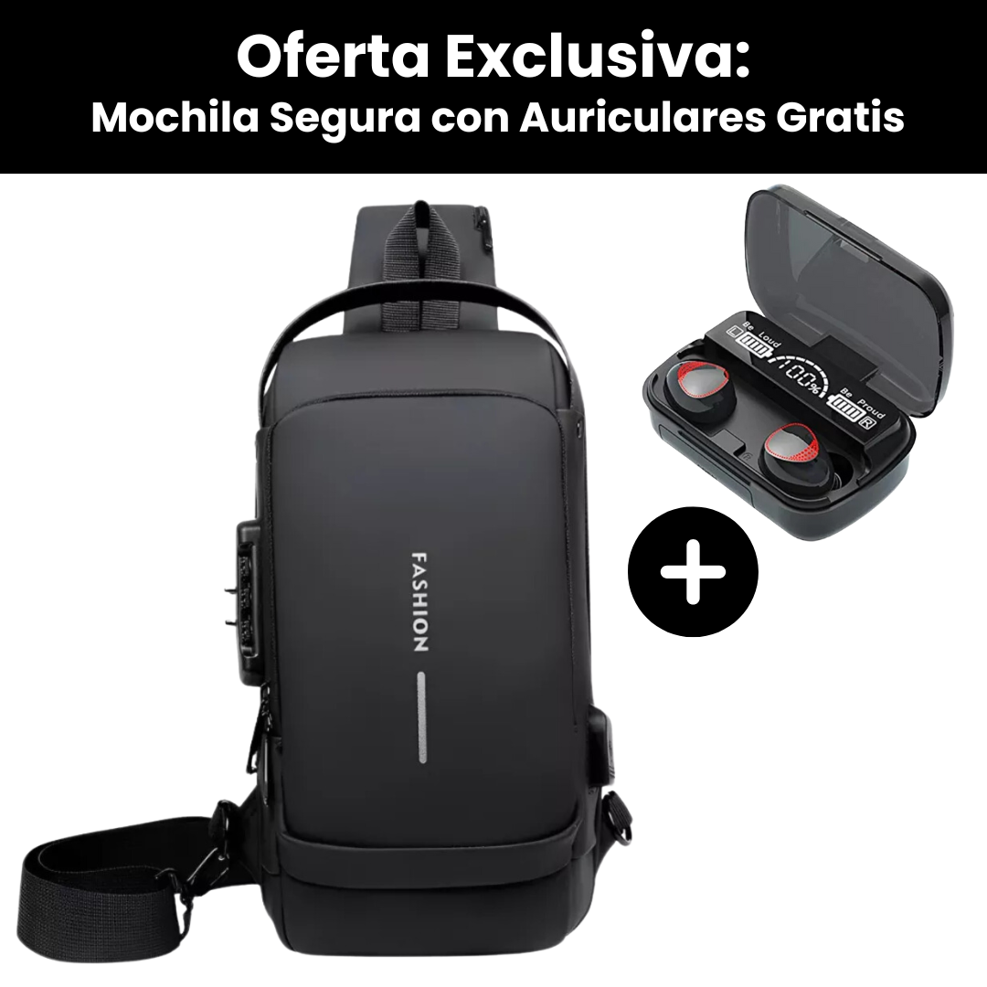 Oferta Exclusiva: Mochila Segura con Auriculares Gratis